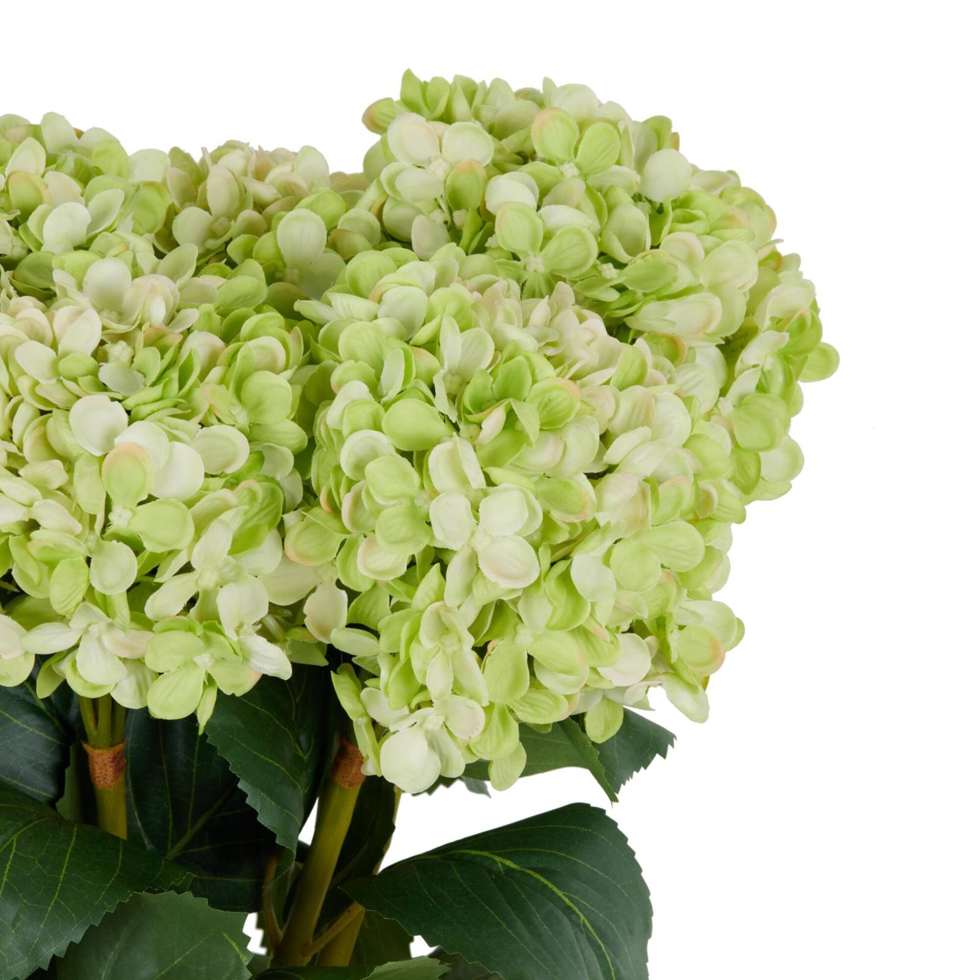 33" Green Hydrangea Artificial Flower Stem